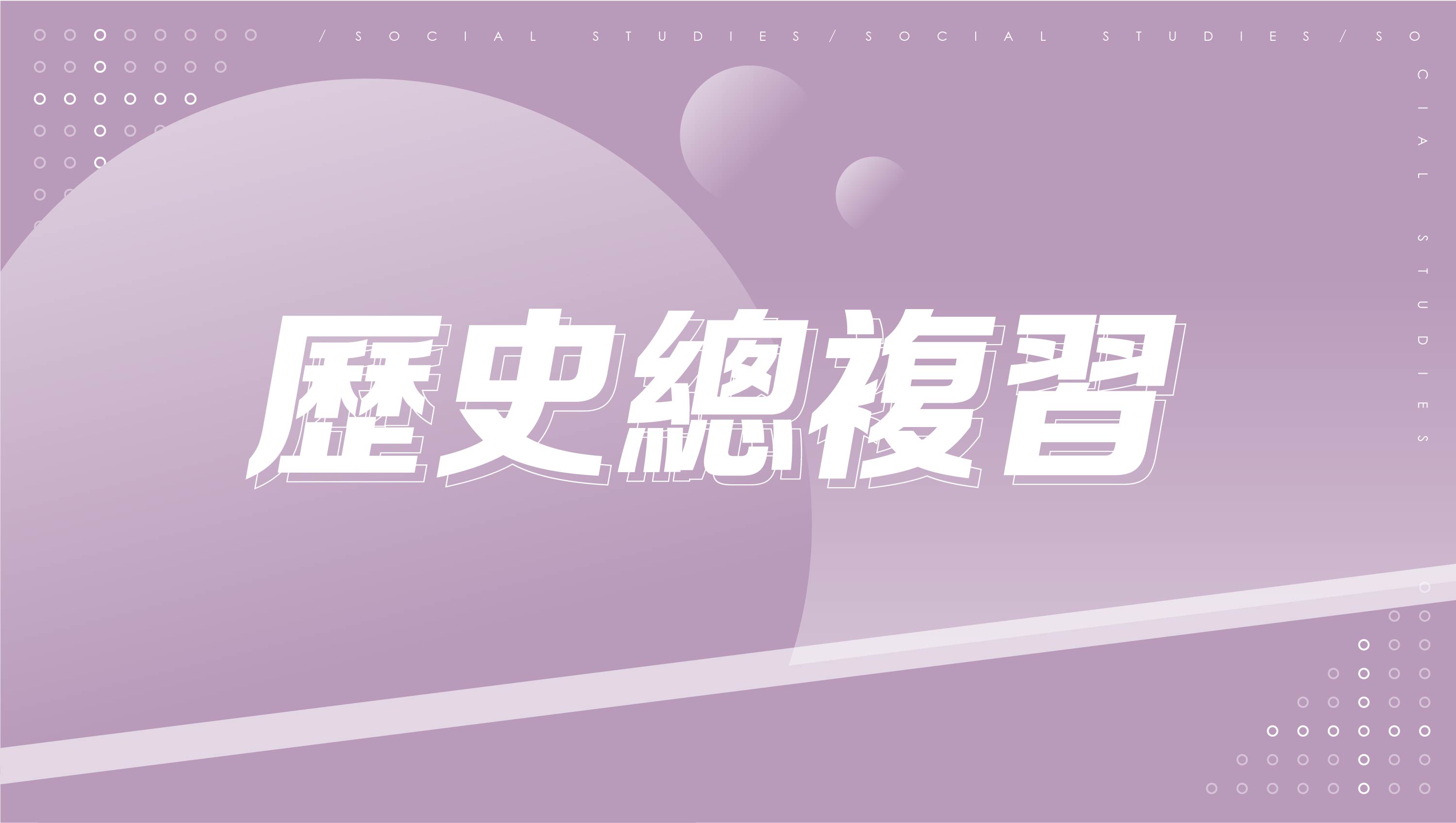 【116學測總複習】歷史總複習